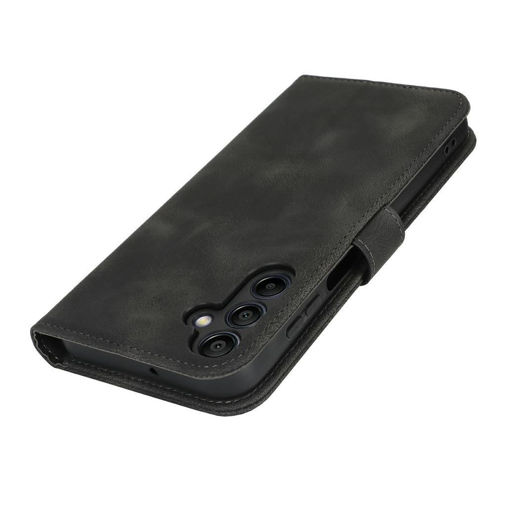 For Samsung Galaxy A15 5G Wallet Case Double Folded Edge Skin Touch PU Leather Flip Phone Cover