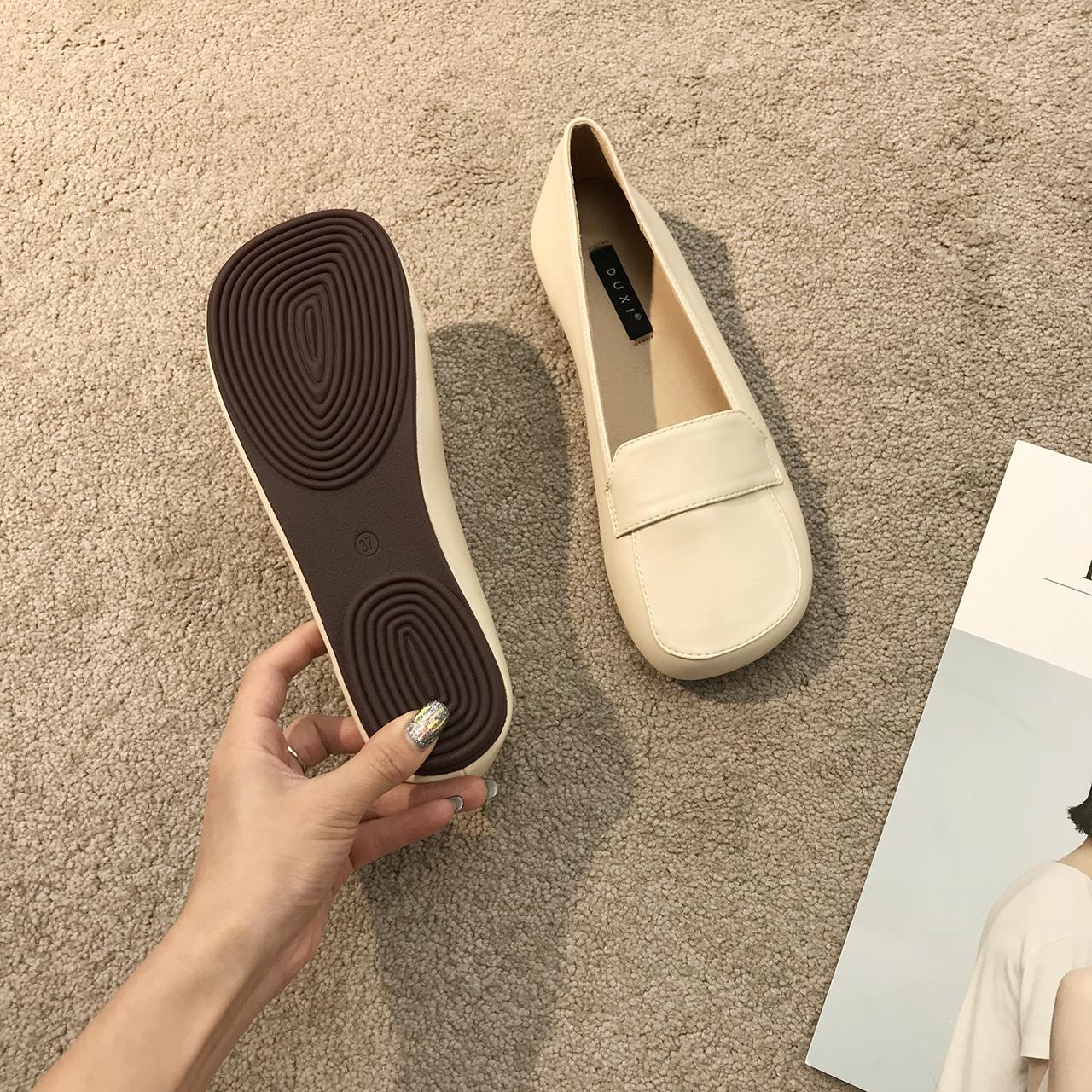 Туфли из искусственной кожи с квадратным носком и мягкой подошвой — фото 4