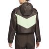 Nike Sportswear SS25 WINDRUNNER Jacket Women's Satin Brown/Light Yellow Green/White HJ1183-220