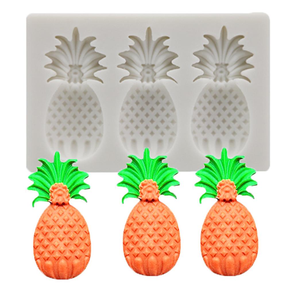 Fruit Shaped Silicone Mold Strawberry Pineapple Candy Mold Summer 3D Candy Mold Cake Decorating Tools Fruit Fondant Mold
