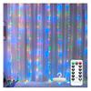 300 LED Fairy Curtain Lights 9.8ft x 9.8ft Window Wall Hanging String Light USB Powered Curtain Light for Bedroom Backdrop Wedding Party Indoor Decor