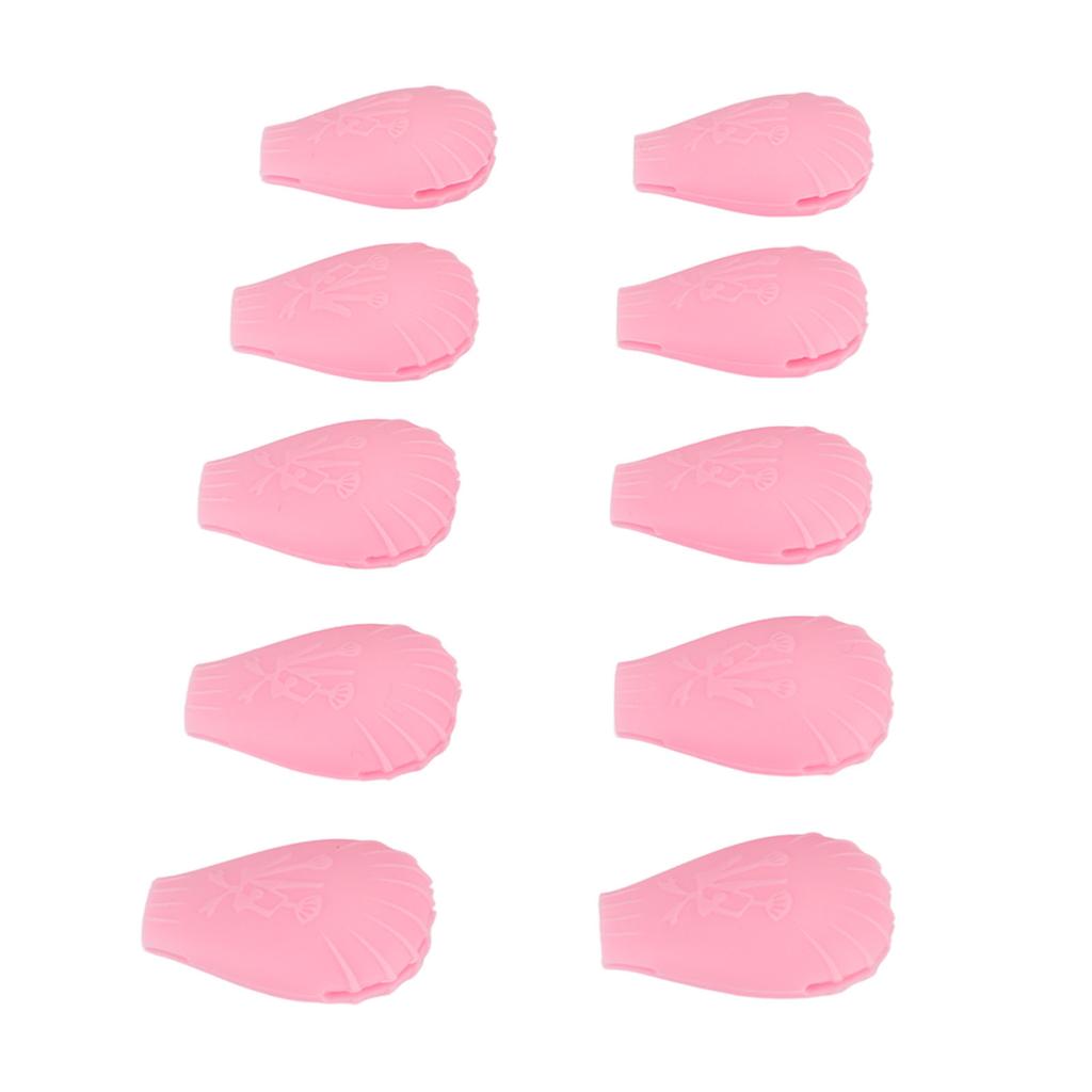 10pcs Eye Shadow Brush Covers Soft Silicone Dust Proof Makeup Brush Protector Covers