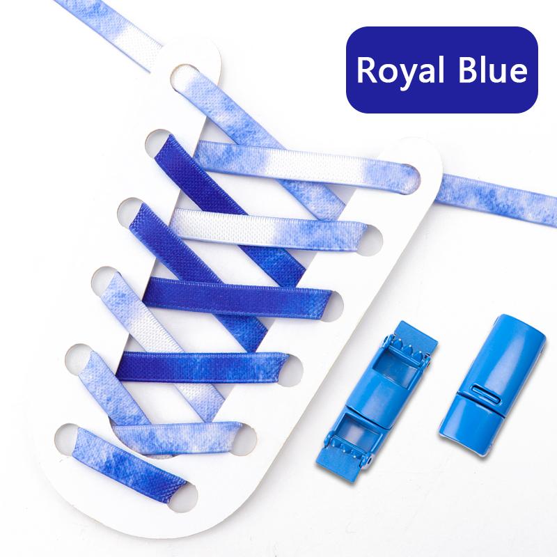 1 Pair Magnetic Lock Shoelaces for Sneaker Rainbow Gradient Flat Elastic Shoelace Adults Kids No Tie Shoe Laces Shoe Accessories