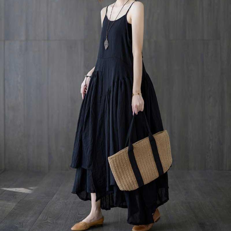 

Юбки, платья-халтер и платья на весну и лето 2XL чёрный