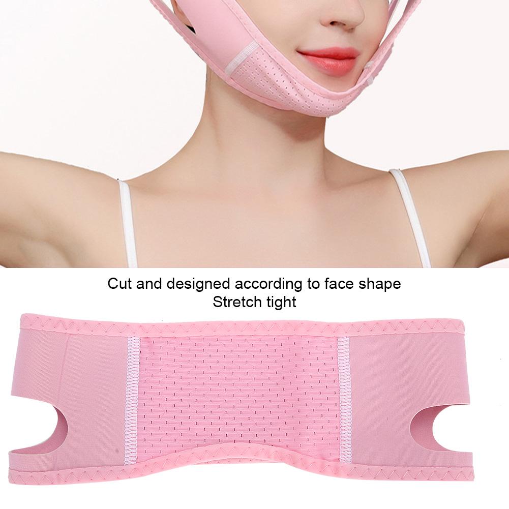 Adjustable Breathable Face Tightening Lifting Belt Elastic Face Shaping Slimming Bandage
