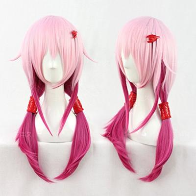 Cosplay anjer groen tweeling medium met haar perfect voor en Bevat 2 bonus Hittebestendige pruik, gradiënt, roodachtig paars, staarten, lengte, accessoire,
