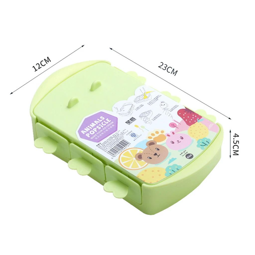 Cartoon Popsicle Mold Ice Cream Mold Ice Cube Maker Ice Cube Tray Ice Mould For Party Bar kitchen Ice Pop Maker Mould Ice Tray 6