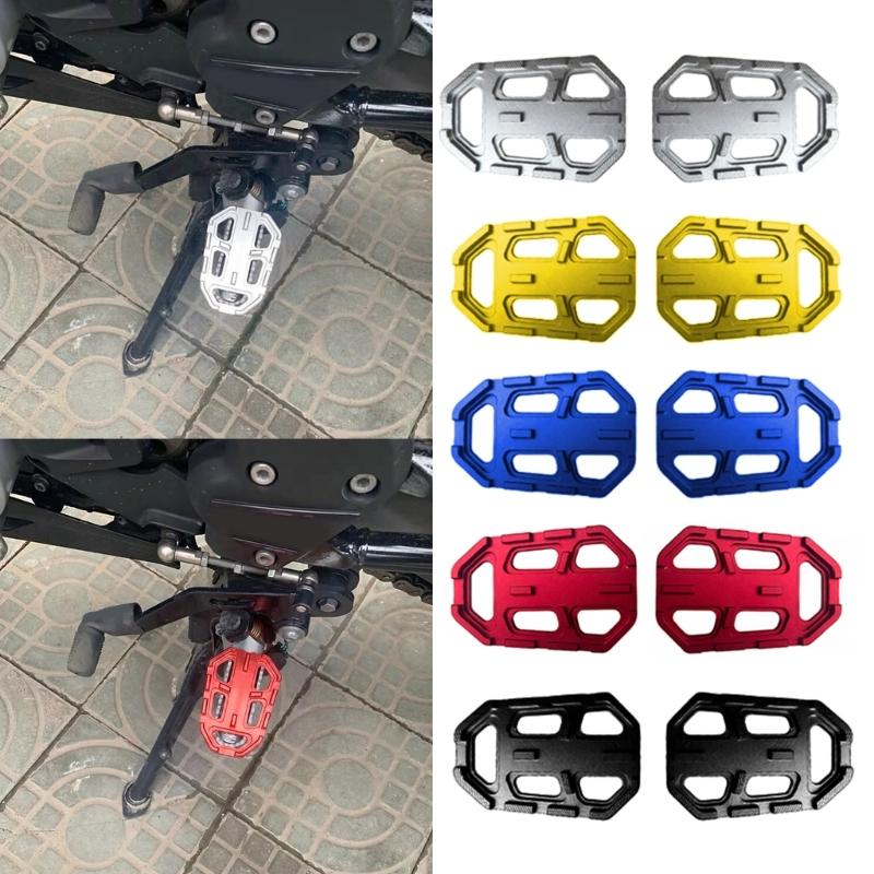 Aluminum Motorcycle Foot Peg Set Wide Support Platform for R1200GS ADV Wet Weather and Mixed-Road Routes
