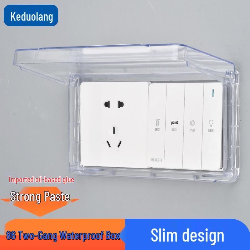 Outdoor Waterproof Type 86 Bathroom Heater and Socket Protective Cover