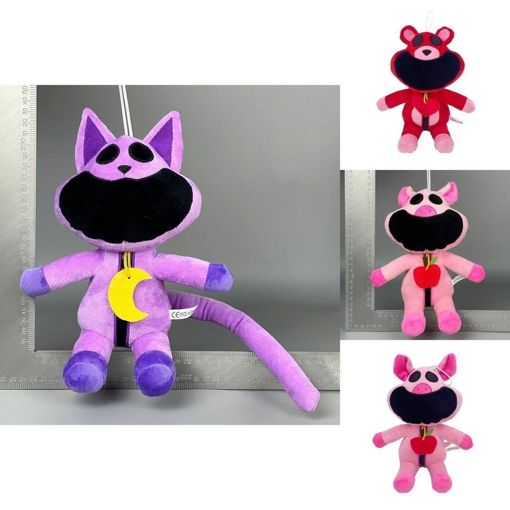 Smiling Critters Terrifying Smiling Animal Series Plush Toy Pink Pig Stuffed Animal 30cm Pp Cotton Filling