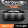 Press Switch Car Sun Visor Glasses Box for Renault Captur Koleos Kadjar Arkana Megane Dacia Duster Clio Sunglasses Storage Case