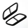 Black Stainless Steel Pipe Throat Exhaust Outputs Tail Frame Trim Cover For Volvo S60  S90 V90 2016- Spare Parts Parts-M