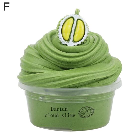 Fluffy Butter Slime Beautiful Comfortable Touch Ideal Gift Stress Relief Fruit Cherry Toy