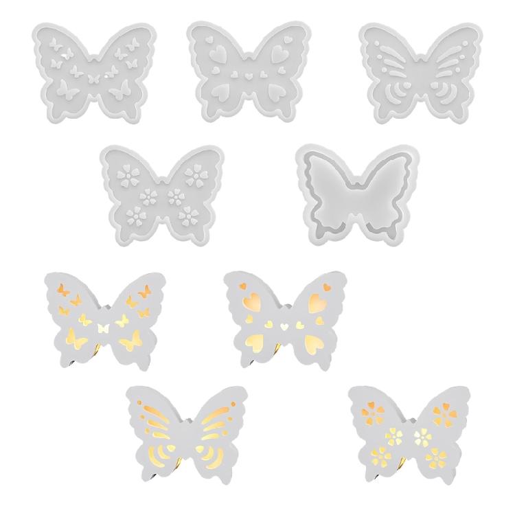 Hollow Butterfly Artisanal Silicone Mold Food Safe Material For Decorative Box Making And Creative Gift Crafting Projects