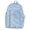 Japanese Style Color Block Drawstring Backpack: Large Capacity Sports & Travel Bag for Men and Women