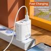 120W Fast Wall Charger With 3 Usb Qc30 Ports 2 Pd Fast Charging Ports For Travel Home Office Charging Phones Tablets Laptops