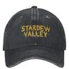 Lustiges Stardew Valley Spiel Schild Baseballkappen Merch Für Unisex Mode Kopfbedeckung Gaming Trucker Hüte Verstellbare Passform