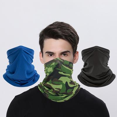 Breathable UV Protection Ice Silk Headscarf, Cycling Neck Gaiter, Outdoor Fishing Sports Lycra Magic Face Mask Headwear