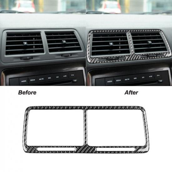 For Dodge Challenger 2008-2014 Carbon Fiber Central Air Vent Outlet Cover Trim