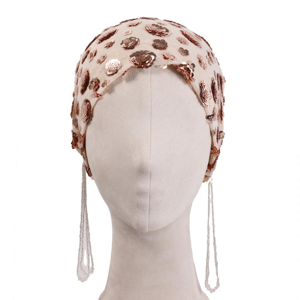 Polyester Sun Protection Cap With Embroidered Flowers For Summer And Winter Wear