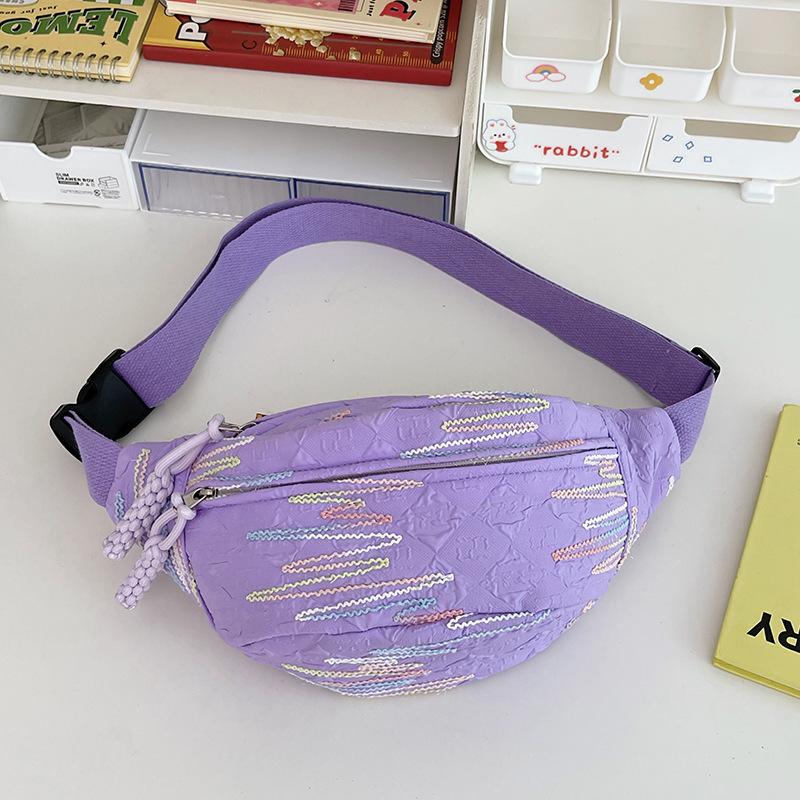 

ins style soft girl girl casual versatile breast bag new cute small bag female messenger bag student fanny pack