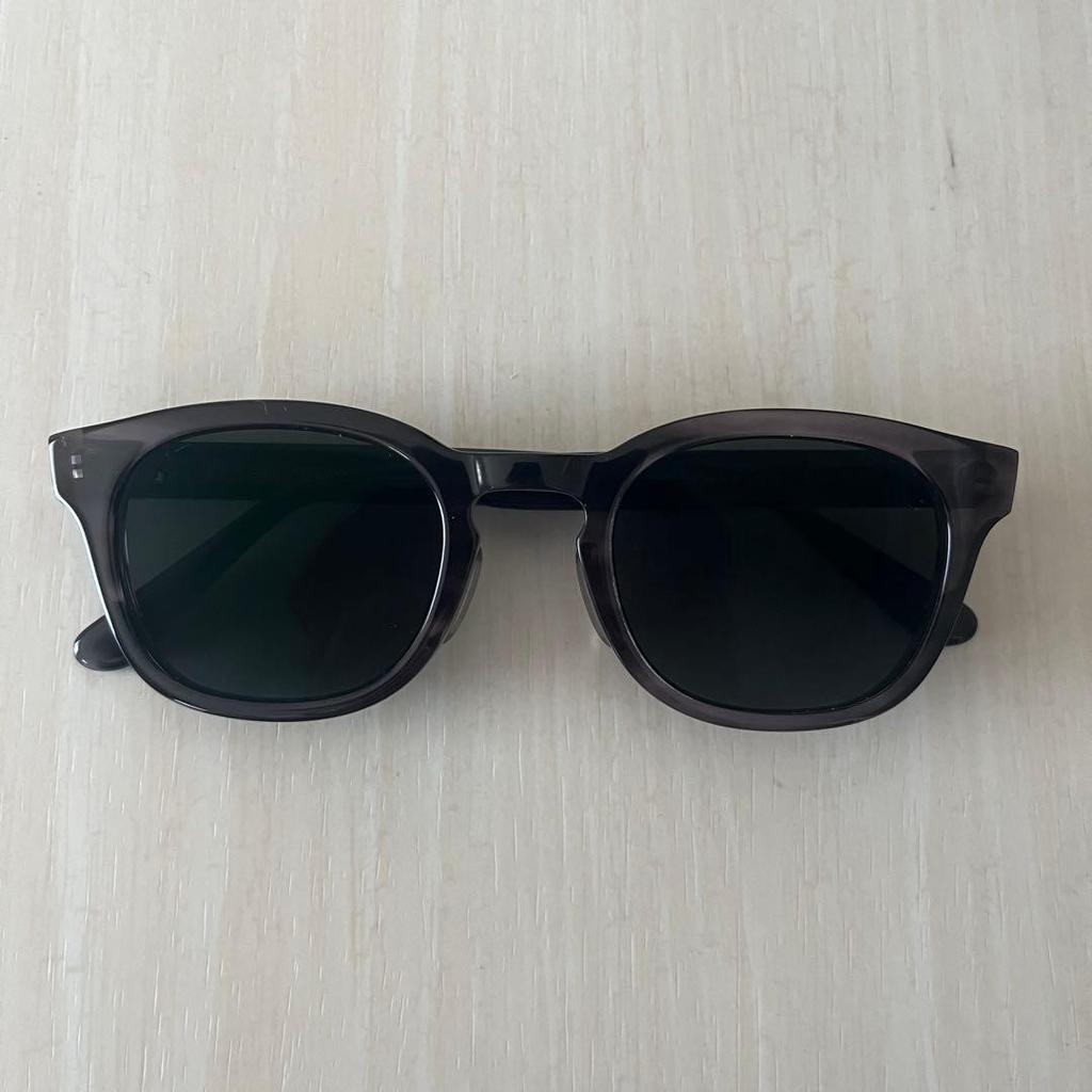 Used Beautiful item OWNDAYS made by Senichi Celluloid Visible light control lens Gray Glasses made in Sabae