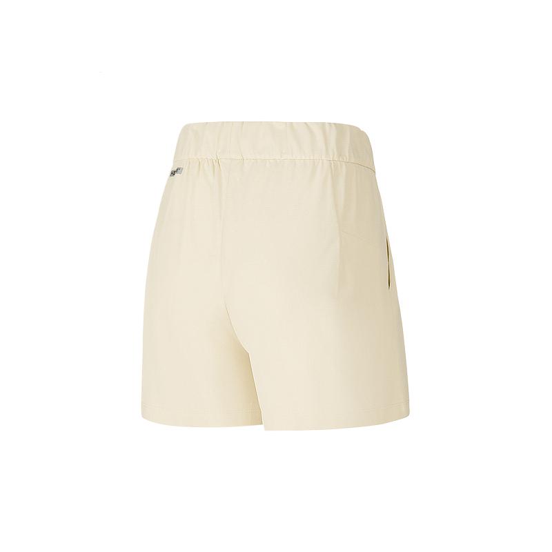 Skechers Solid Color Elastic Breathable Skin-Friendly Casual Shorts Women Bottoms P226W042-001J