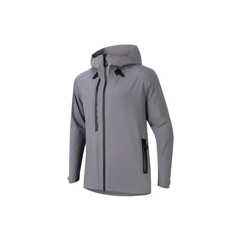 Anta Waterproof, Windproof, And Breathable Windbreaker Jacket Men s Gray 952247612-3 XL