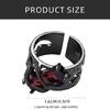 Black Thorn Lava Ring Gothic Style with Crystal Liquid Metal Open Ring Stylish Accessory for Parties or Everyday Wear