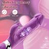 3 in 1 Rabbit Thrusting Vibrator G-Punkt Klitoris Stimulation Dildo Sexspielzeug für Erwachsene 18
