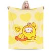 Cartoon M-Molangs and Piupiu Blankets Flannel Summer  Breathable Super Warm Throw Blanket for Bed Bedroom Bedspread