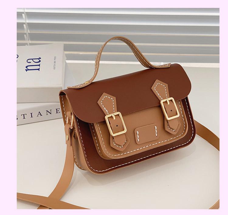 CC Retro Style DIY Color Block Women's Crossbody Shoulder Bag – Perfect Gift for Girlfriend