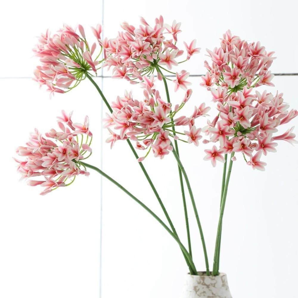 Long Branch Agapanthus Flowers Branch Fake Artificial Flower Fake Lotus Flower Table Accessories