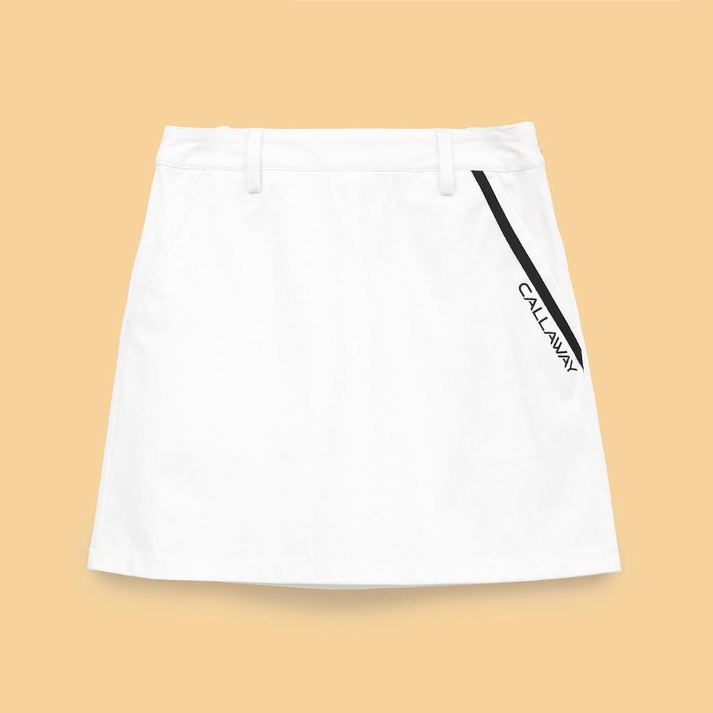 Callaway Stretch Skirt C25128200 for Golf Women's 8-Way Water-Repellent (White, SS, 1030)