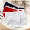 Girls Autumn and Winter Frown Cute Bear Rabbit Pure Cotton 10A Antibacterial Middle Waist Briefs