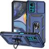 Slide Camera Protection Phone Case For Motorola Moto G Play 4G 2024 Ring Holder Kickstand Armor Cover MotoGplay 4G 2024 Cases