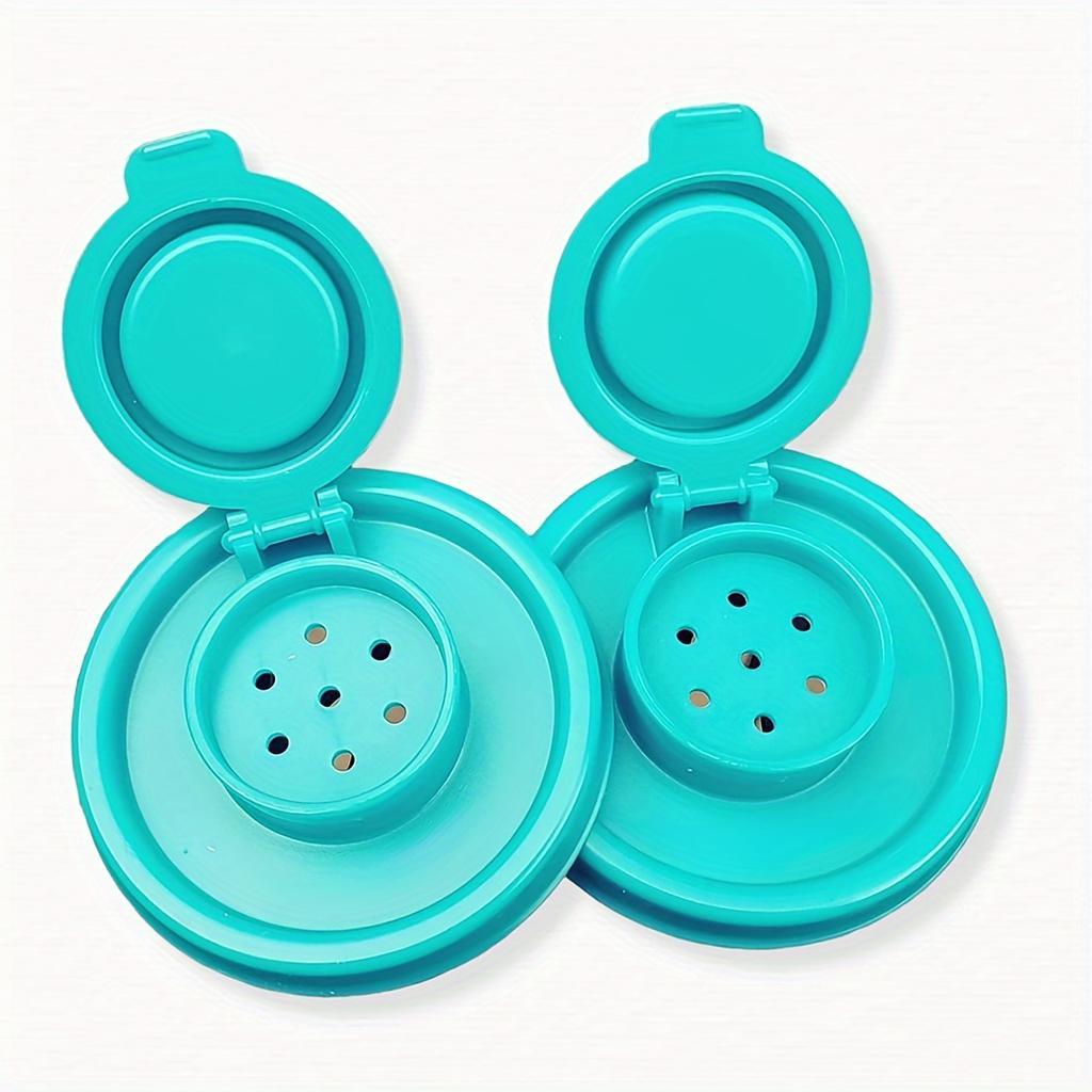 [Moisture Proof] Plastic Salt and Pepper Shakers with Lids | 2pcs | Plastic | Moisture Proof, Timer Covered | Home Kitchen, Restaurant, Camping