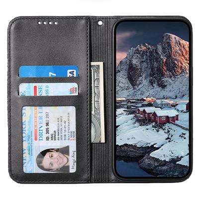 For iPhone 16 Pro Wallet Phone Case Imprinted PU Leather Flip Cover