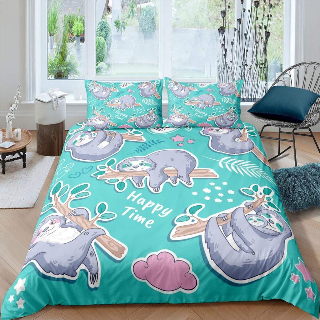 Luxury Duvet Cover and Pillowcase Digital Printing Star/moon/meteor Double Winter Quilt Cover Set Lantern Duvet Cover 1 Person
