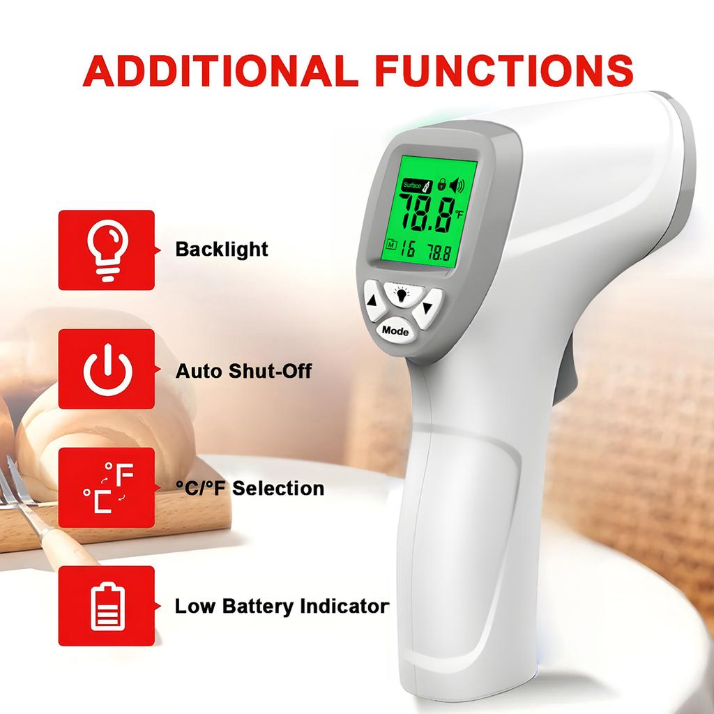 Digital Infrared Thermometer Laser Termometro Pyrometer Gun Non-Contact Laser Temperature Meter Gauge Tools