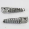Motor Head Tandem Step Rear Step Kawasaki Left and Right Set Bike Universal ZRX Zephyr Z900 ZX-10R etc. (Silver)