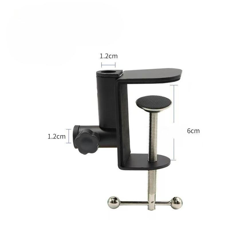 Universal Desk C Clamp Adapter Fixed Connector for Microphone Lamp Webcam Camera Support Stand Accessories