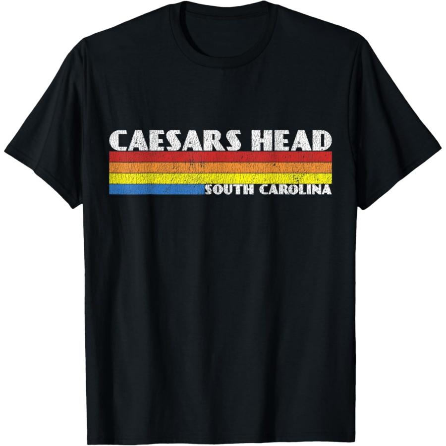 

Ретро 80-х Южная Каролина SC Сувенирная футболка Caesars Head XXXXXL чёрный