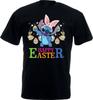Happy Easter Stitch 100% Cotton T-shirt Mens Tees Top, Stitch Rabbi100% Cotton T-shirt Mens Womens Tees Top, Stitch Easter, Unisex Tee Top