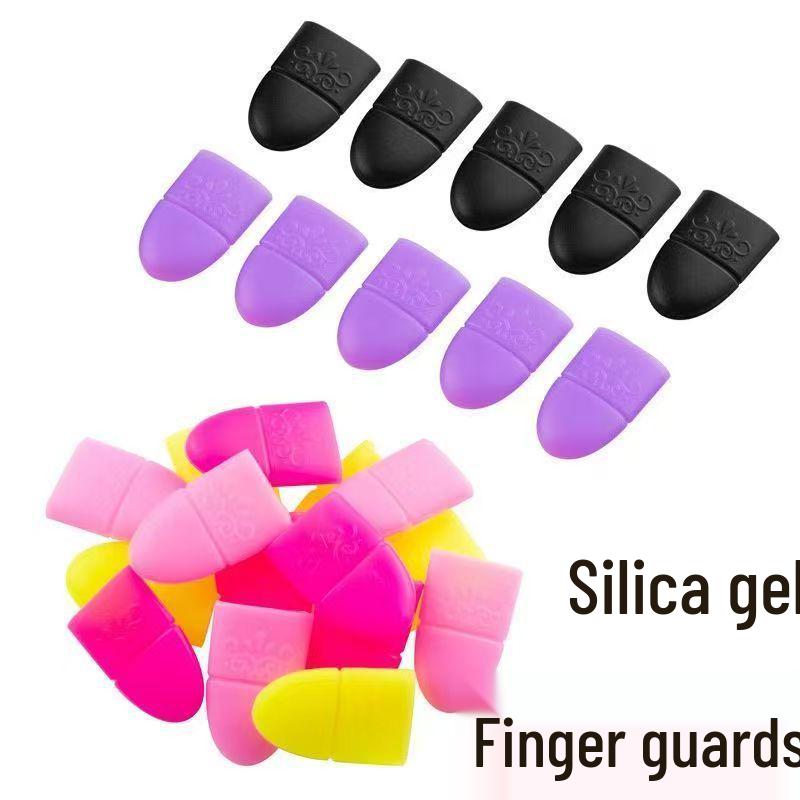 Silicone Finger Cots: Anti-Prick, Wear-Resistant Thimbles & Nail Polish Remover Protectors