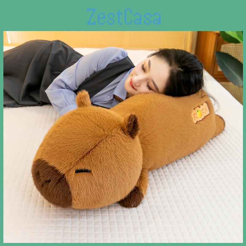 Capybara Plush Pillow With Leg Clamp For Kids And Teens Sleep Comfort