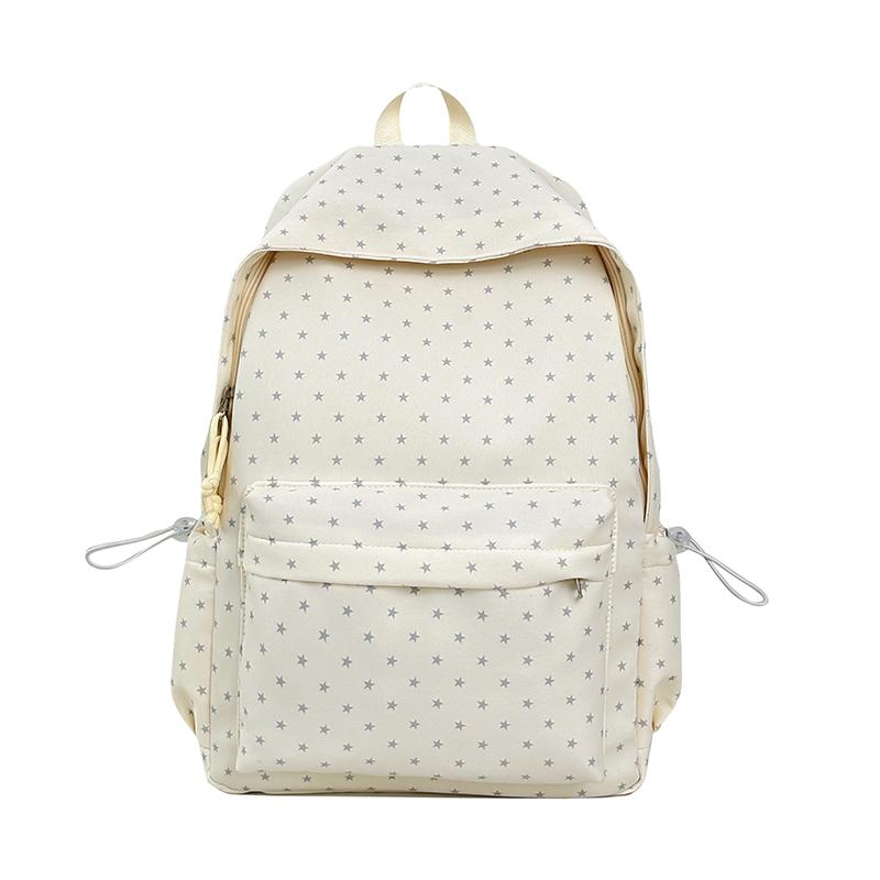 Dot Print Backpack Middle School Student Class Schoolbag Travel Computer Backpack