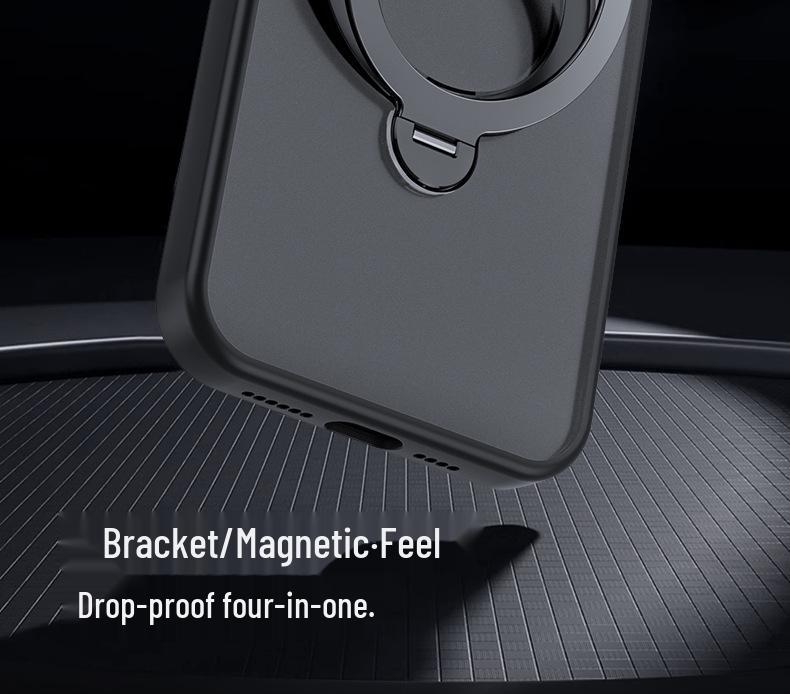 iPhone 16 Pro Max Rotating Magnetic Protective Case with 360° Bracket