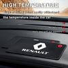 1 Stück Autoemblem Anti-Rutsch-Pad Handyhalter Rutschmatte Car Styling für Renault Dacia Megane 2 3 4 Twingo Clio Talisman Captur Trafic Kwid Scenic 2