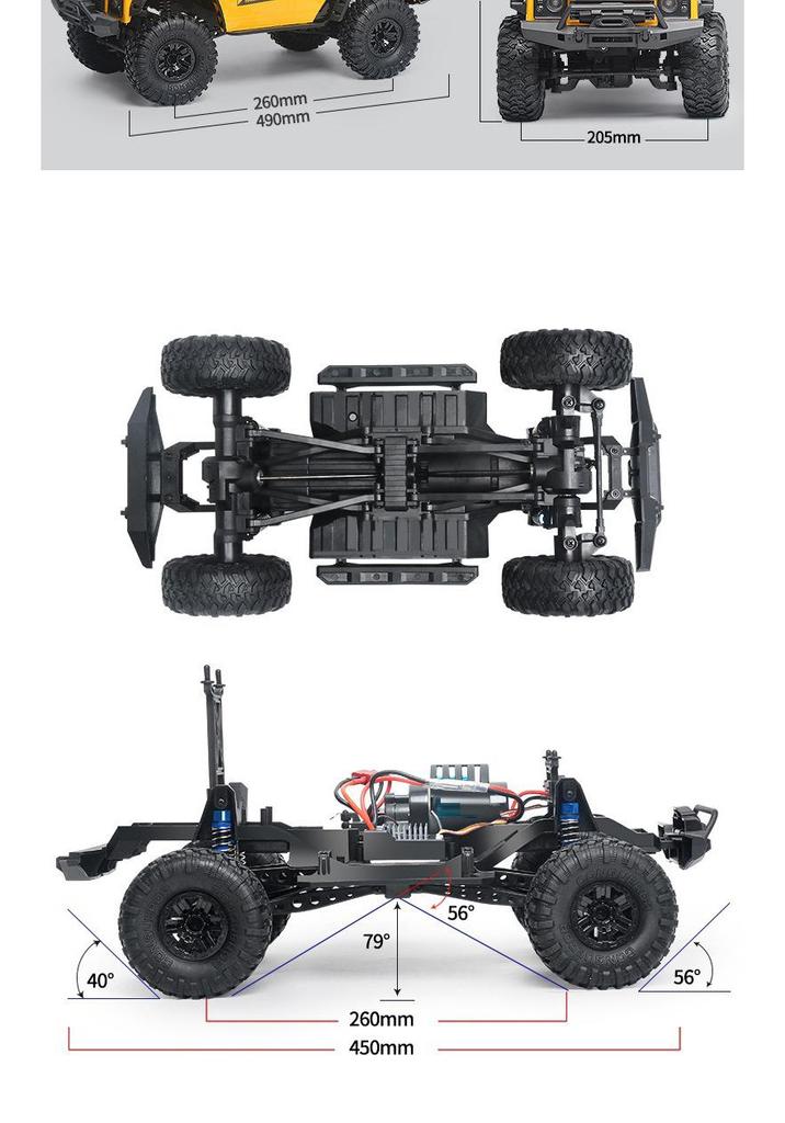 ZP1005 ZP1007 4WD Remote Control Car: Off-Road Big Foot Monster Climbing Toy